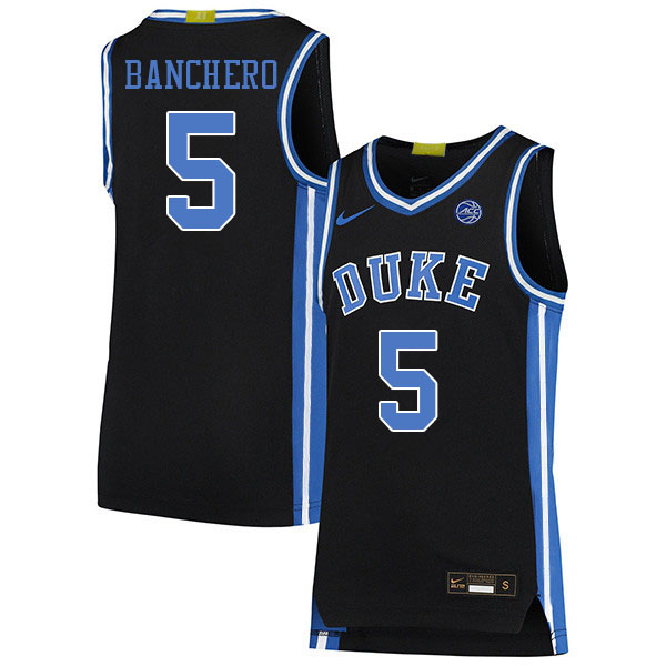 Men #5 Paolo Banchero Duke Blue Devils College Basketball Jerseys Sale-Black